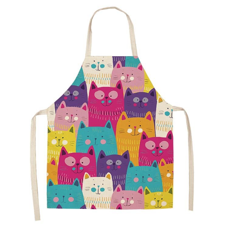 Home Cooking For Cats - Delantal de cocina con estampado de