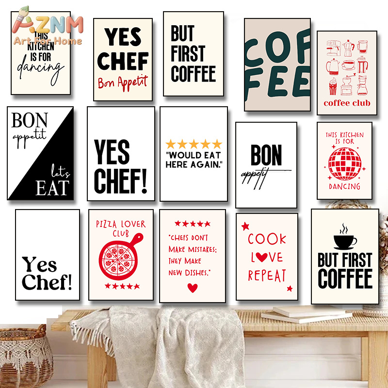 Home Cooking Quotes - AZNM - Impresión en lienzo con