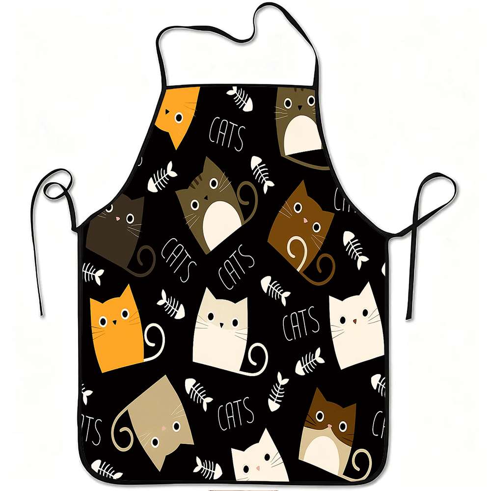 Home Cooking For Cats - 1 delantal divertido con temática de