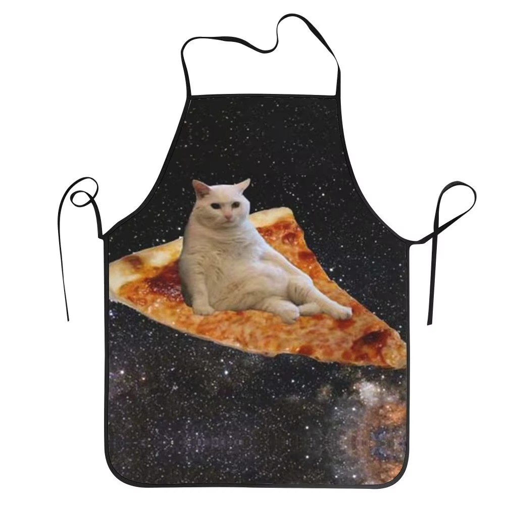 Delantal de gato y Pizza espac - Home Cooking For Cats reseña y precio