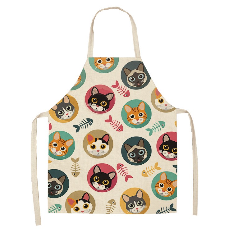 Delantal de cocina con estampa - Home Cooking For Cats reseña y precio