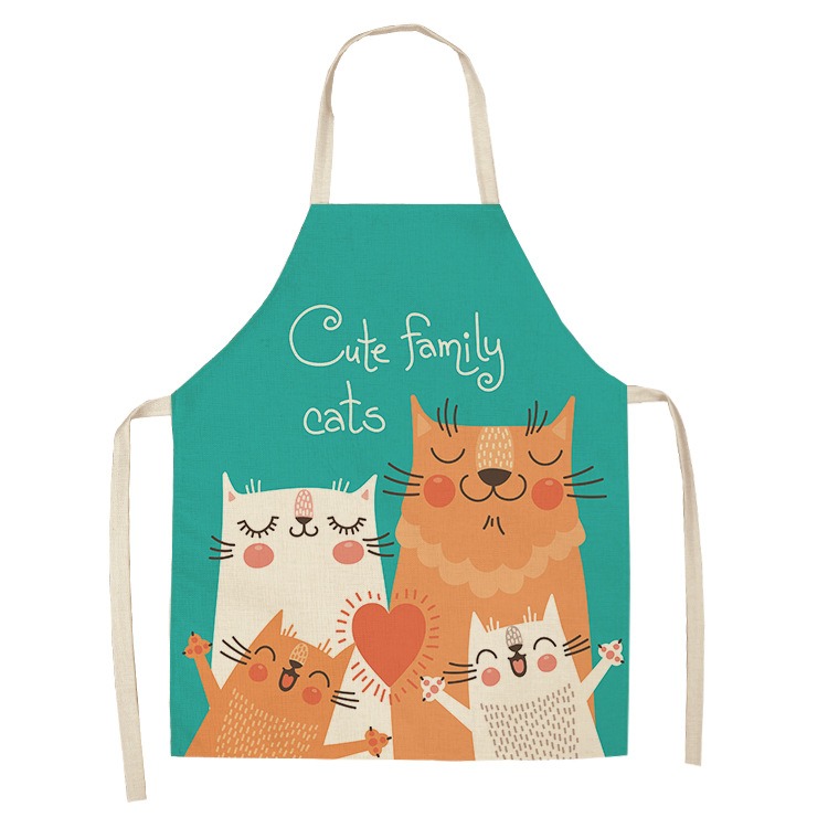 Delantal de cocina con estampa - Home Cooking For Cats reseña y precio