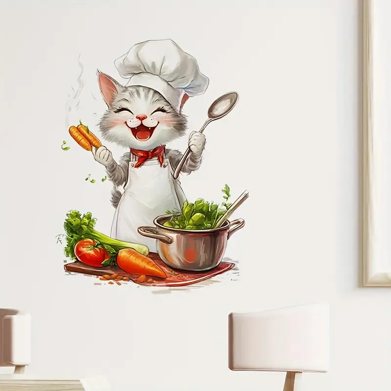 Pegatinas de cocina de gato de - Home Cooking For Cats reseña y precio