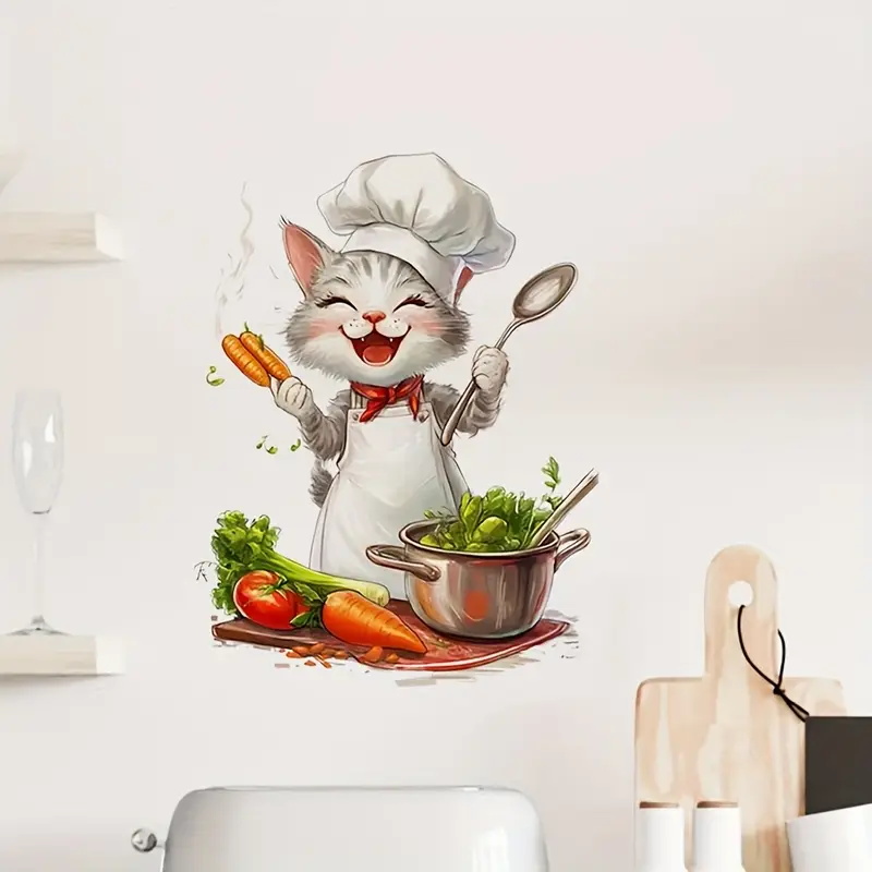 Pegatinas de cocina de gato de - Home Cooking For Cats reseña y precio
