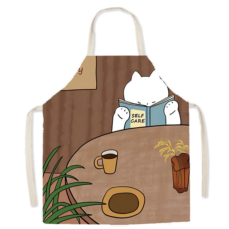 Delantal con estampado de gato - Home Cooking For Cats reseña y precio