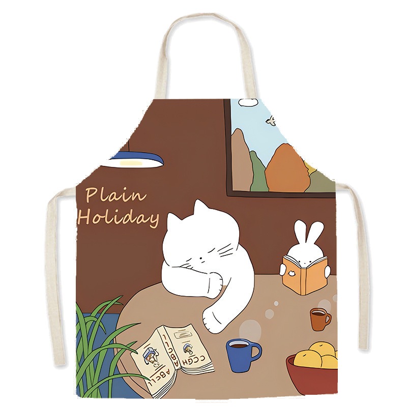 Delantal con estampado de gato - Home Cooking For Cats reseña y precio
