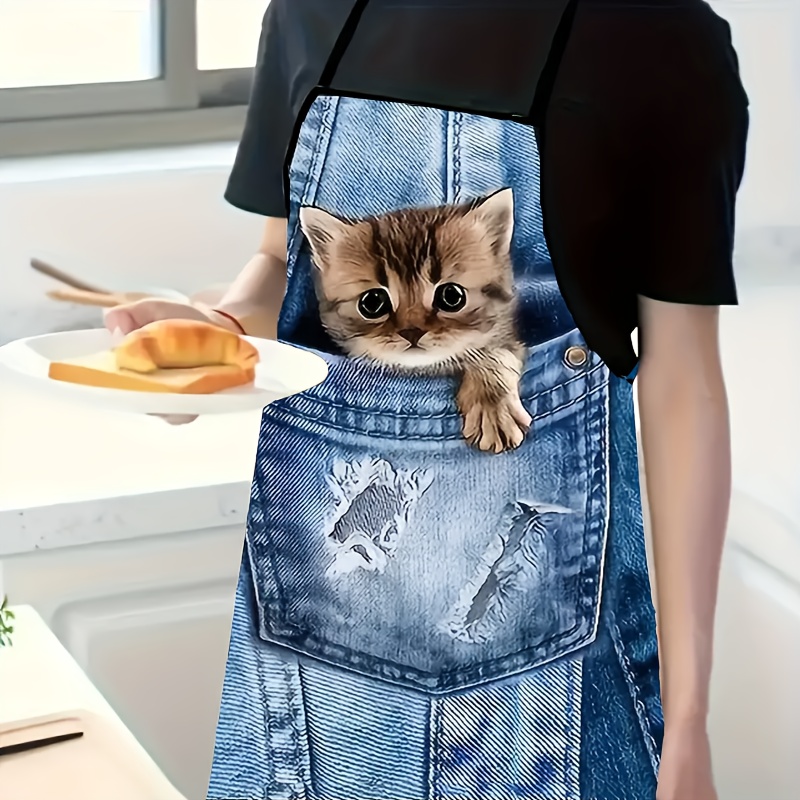 Delantal de cocina con bonito  - Home Cooking For Cats reseña y precio