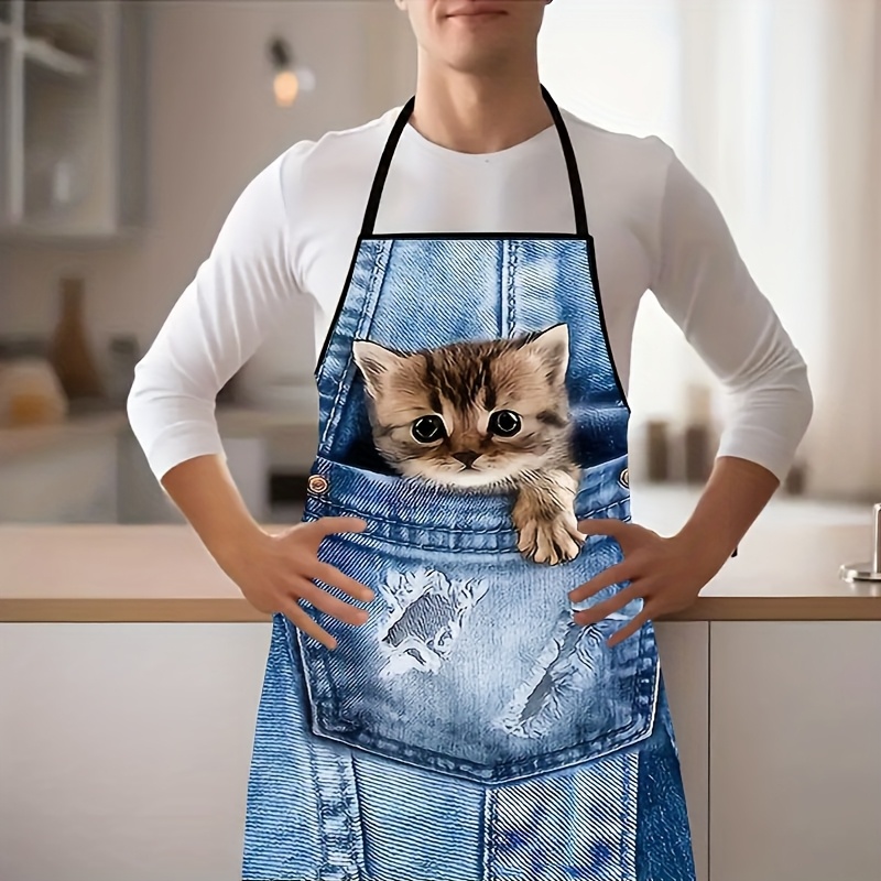 Delantal de cocina con bonito  - Home Cooking For Cats reseña y precio