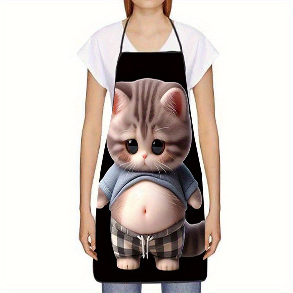 Delantal con Estampado de Gato - Home Cooking For Cats reseña y precio