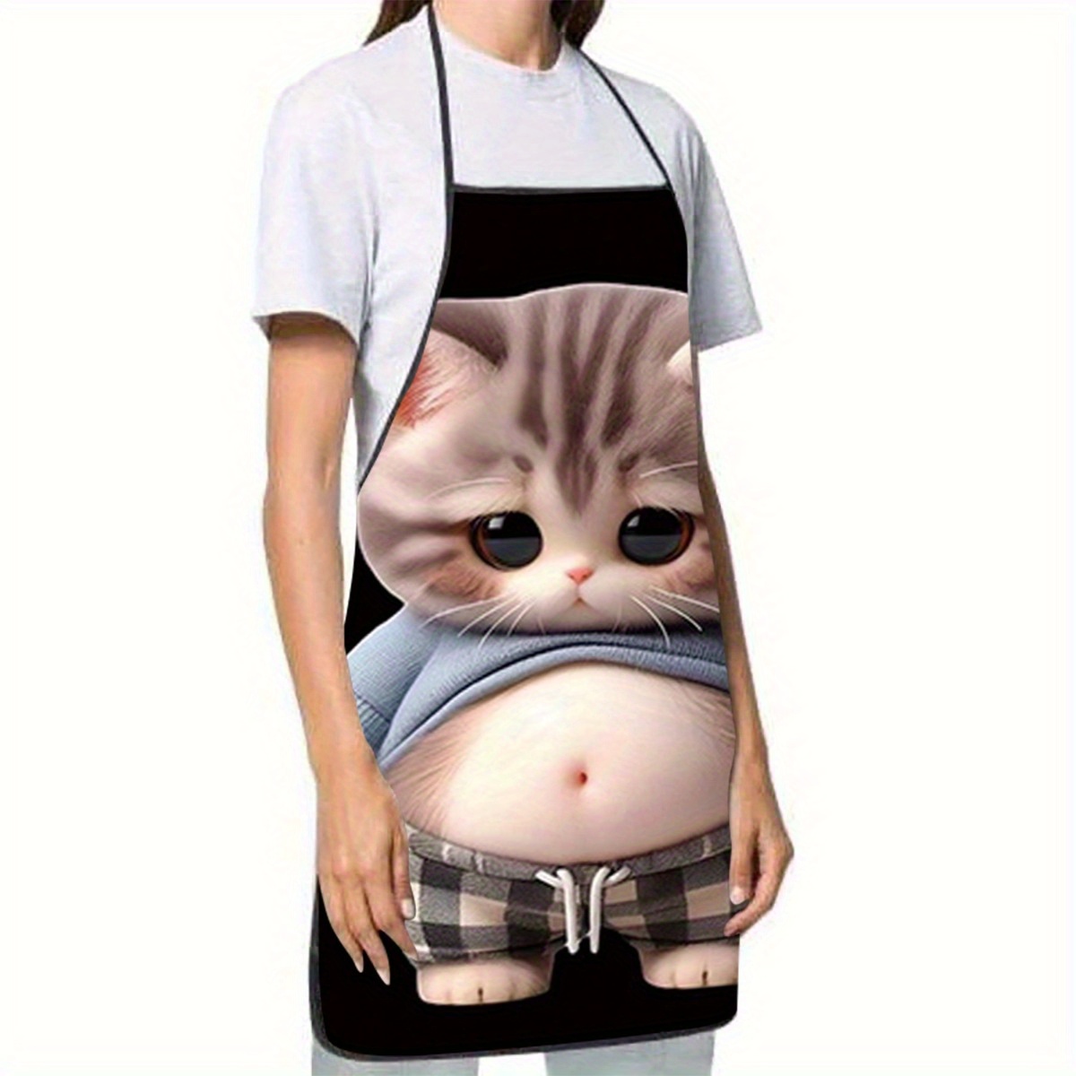 Delantal con Estampado de Gato - Home Cooking For Cats reseña y precio