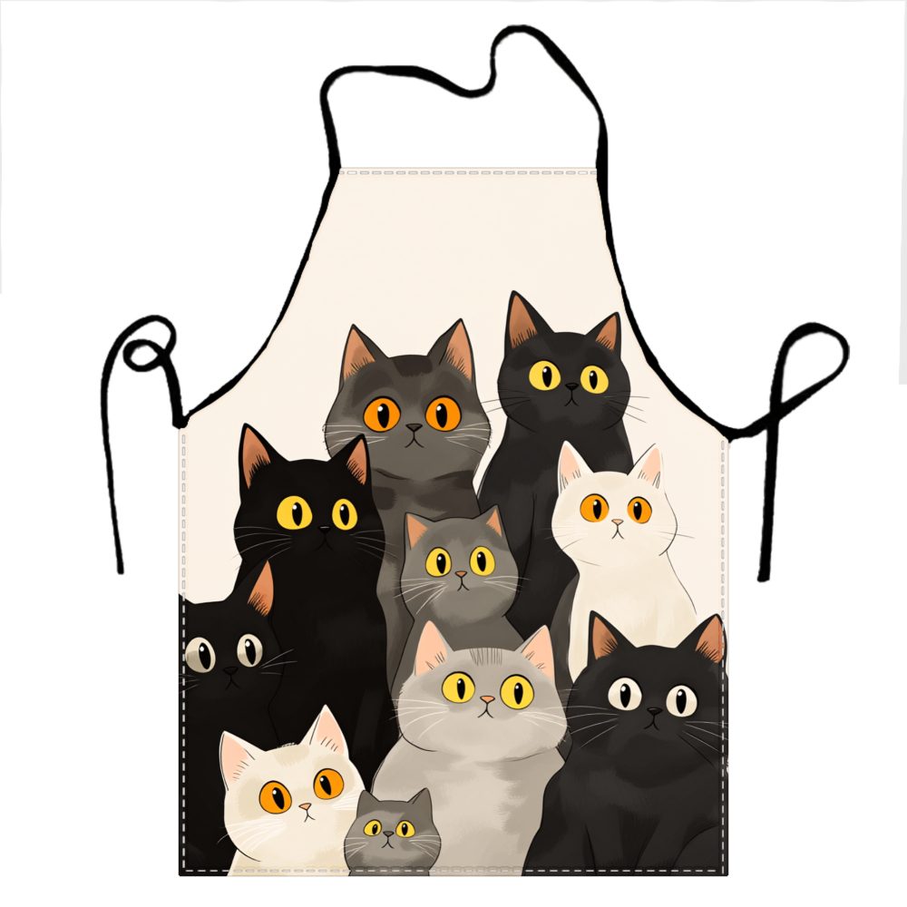 Delantal con diseño de familia - Home Cooking For Cats reseña y precio