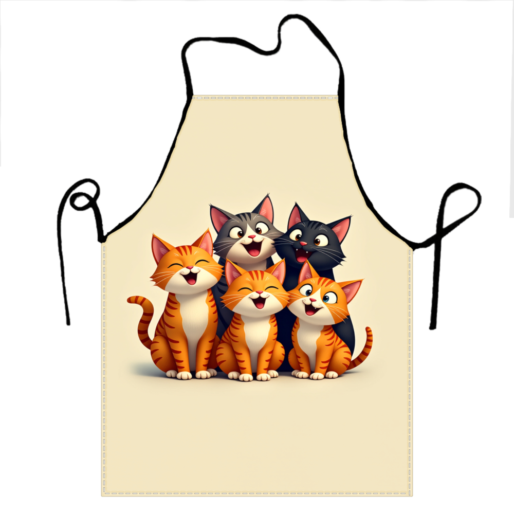 Delantal con diseño de familia - Home Cooking For Cats reseña y precio