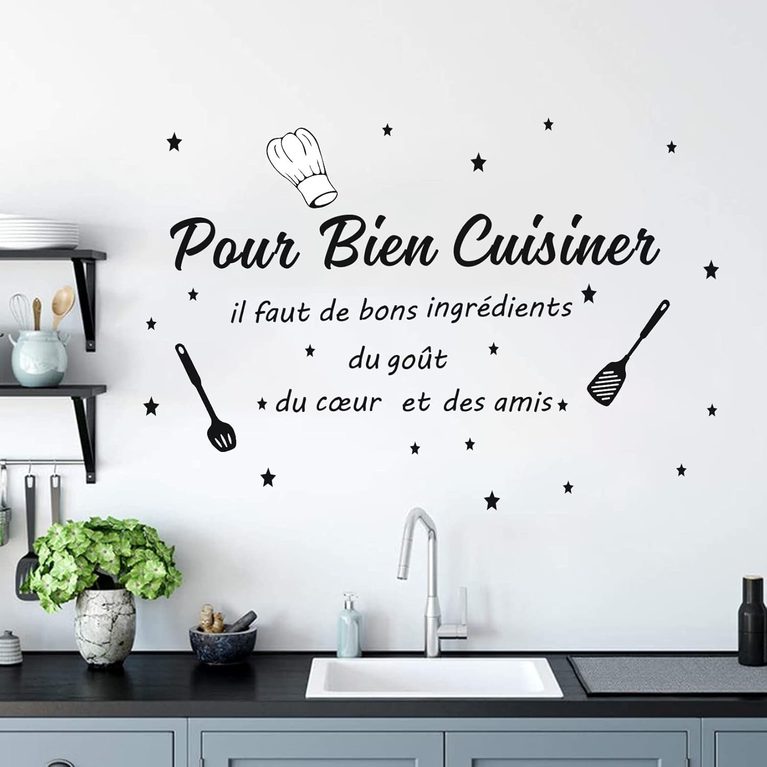 Pegatina de pared con cita de  - Home Cooking Quotes reseña y precio