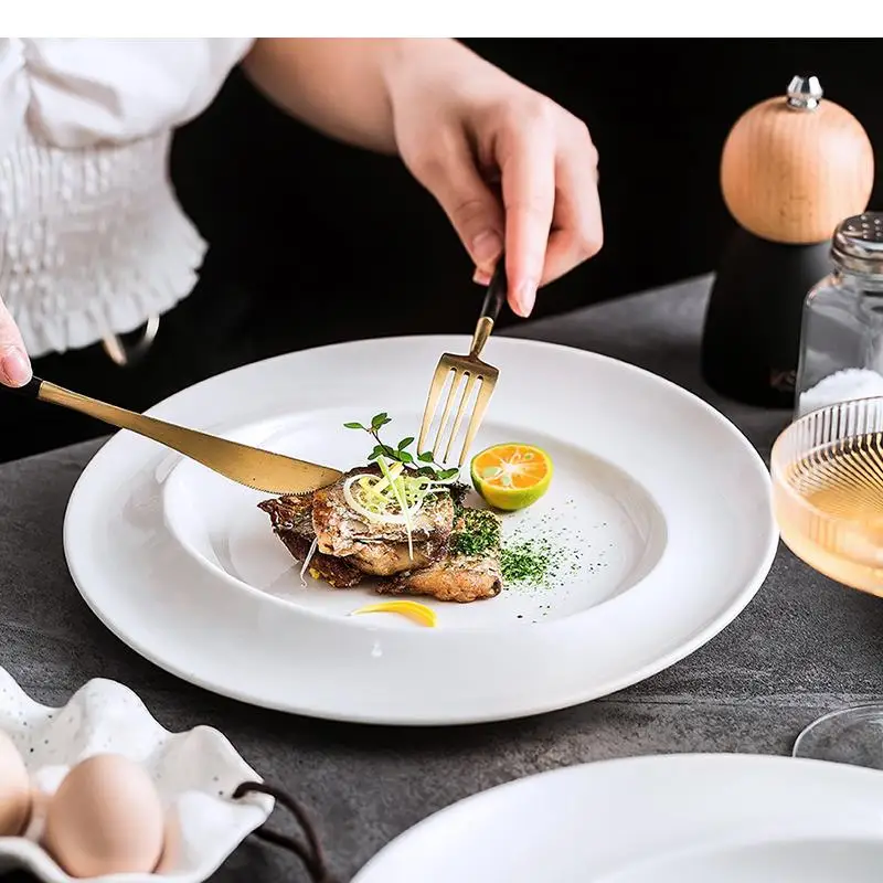 Platos Redondos Simples de Cer - Home Cooking Dinner reseña y precio