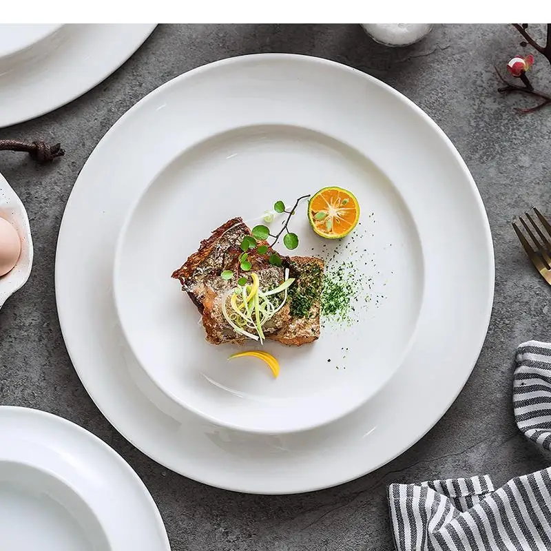 Platos Redondos Simples de Cer - Home Cooking Dinner reseña y precio