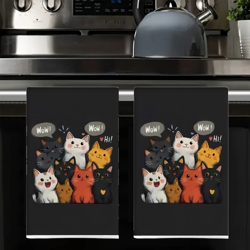 2 piezas, toallas de cocina co - Home Cooking For Cats reseña y precio