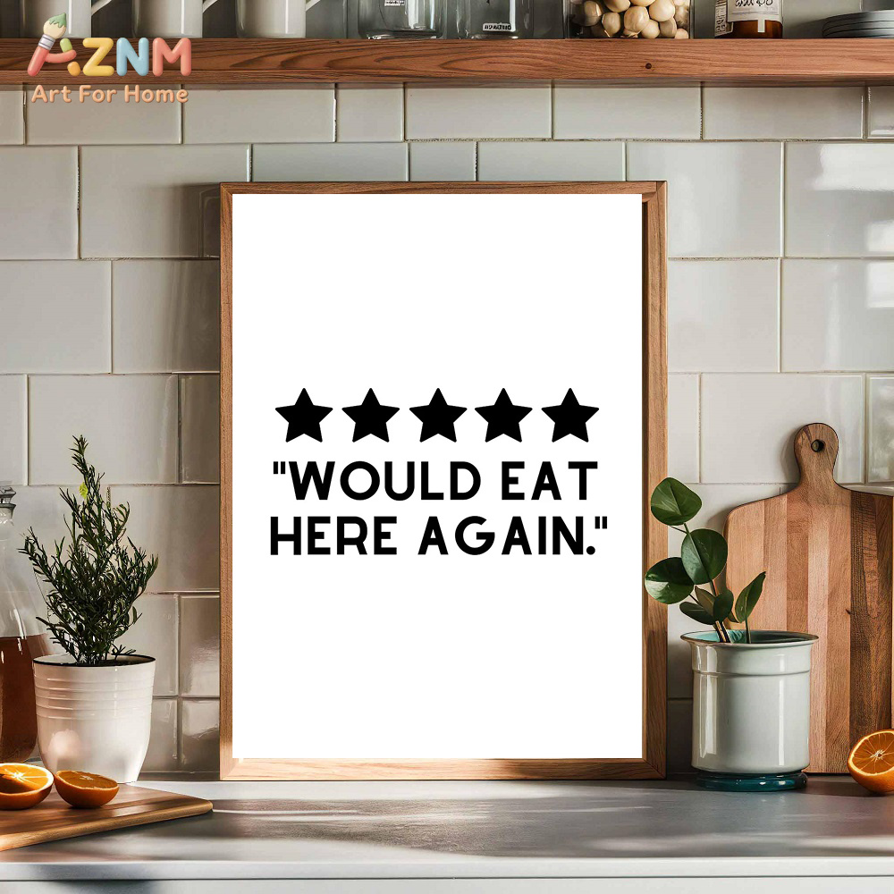 AZNM - Impresión en lienzo con - Home Cooking Quotes reseña y precio