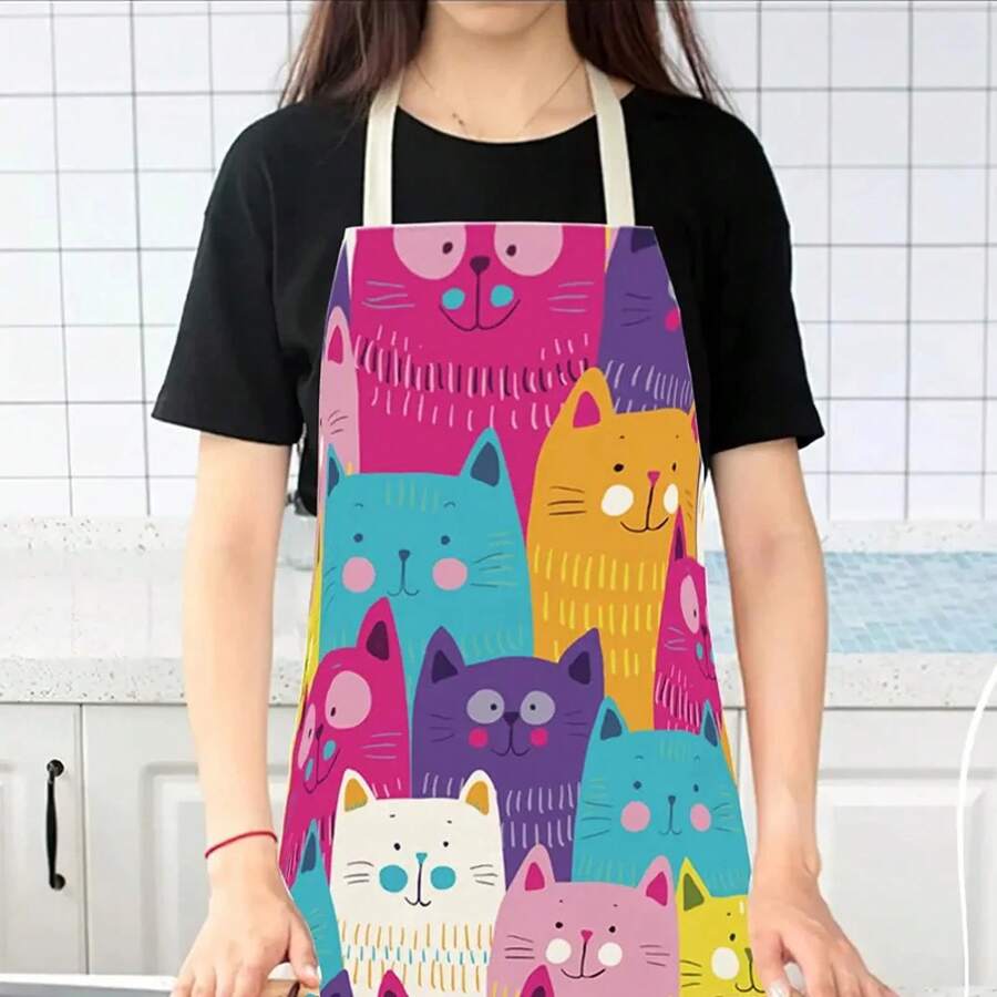 Delantal de Cocina con Estampa - Home Cooking For Cats reseña y precio