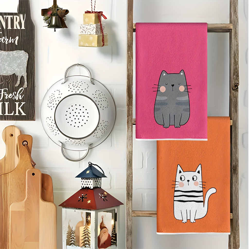 6 piezas, paños de cocina de s - Home Cooking For Cats reseña y precio
