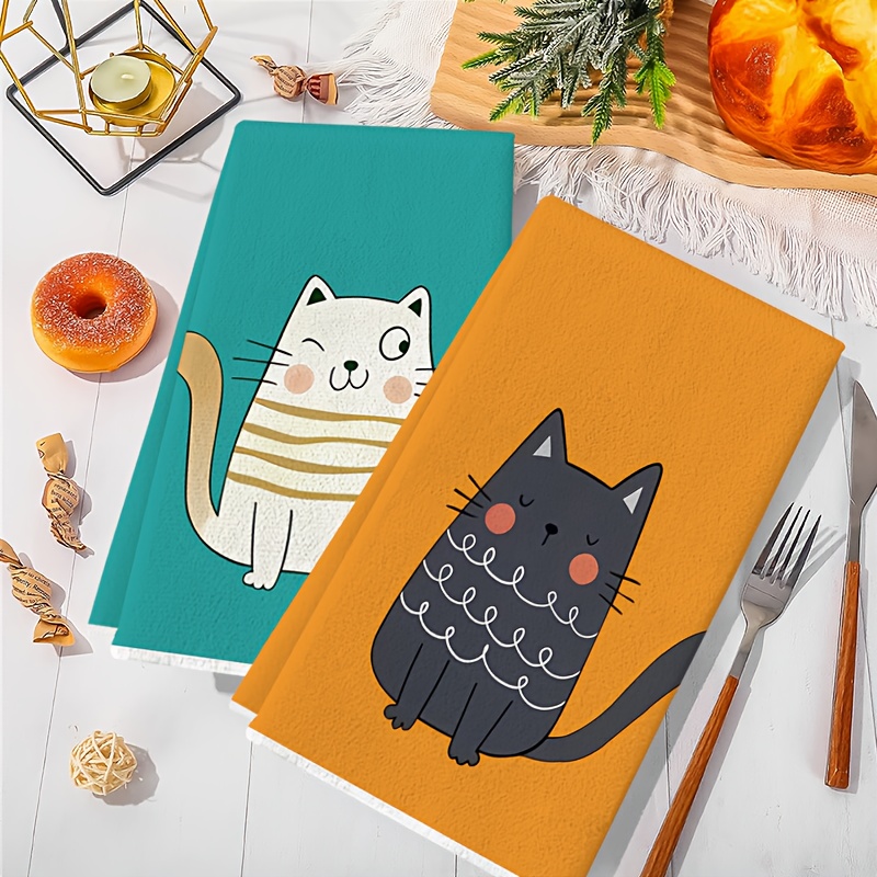 6 piezas, paños de cocina de s - Home Cooking For Cats reseña y precio