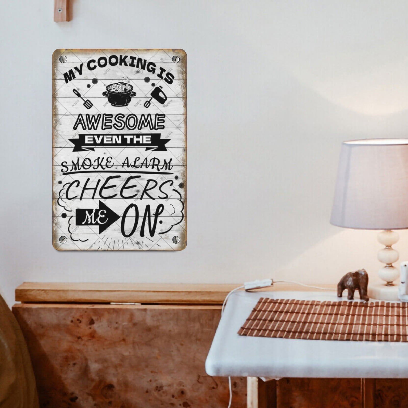 Letrero Metálico Noete con Fra - Home Cooking Quotes reseña y precio